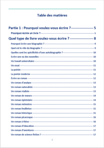 Étape pour écrire un livre