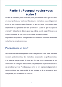 Pourquoi écrire un livre